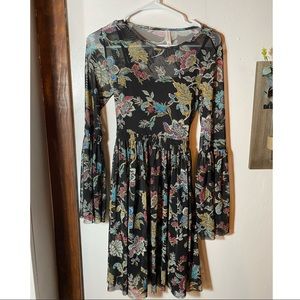 Xhilaration dress. Long sheet bell sleeves.